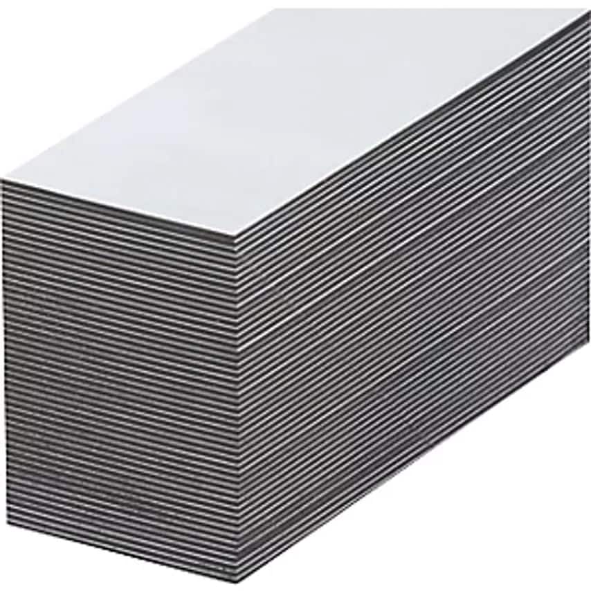 HAAS Magnetic Storage Labels, White, HxW 10 X 80mm, Pack Of 100