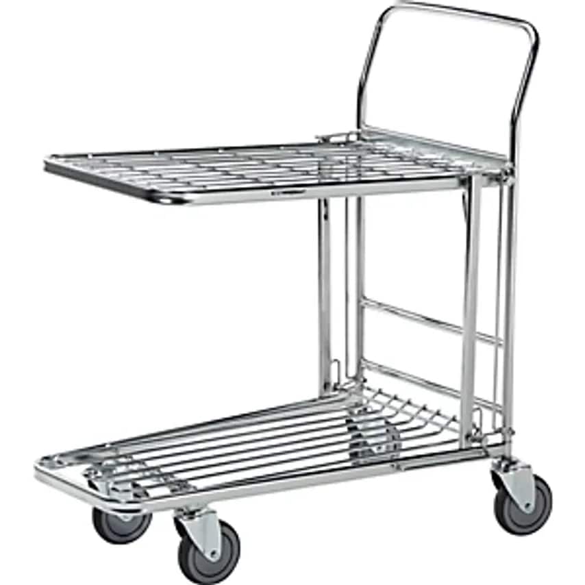 KONGA Shopping Trolley, Zinc Plated, LxWxH 860 X 530 X 1010mm, Max. Load 300 Kg