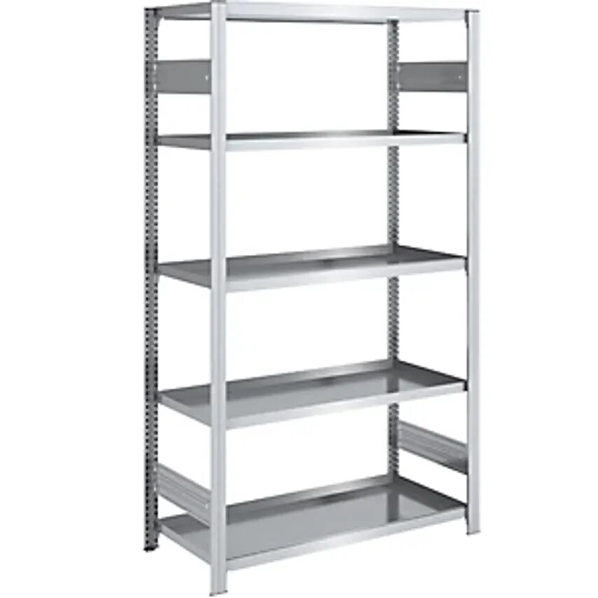HOFE Tray Shelf Unit - Shelf Unit Height 2000mm - Tray Width 1000mm, Tray Depth