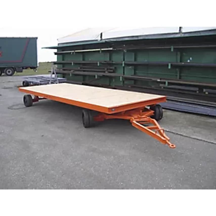 KTS Heavy Goods Trailer, 16 T, Turntable Steering, Platform 5.0 X 2.0 M