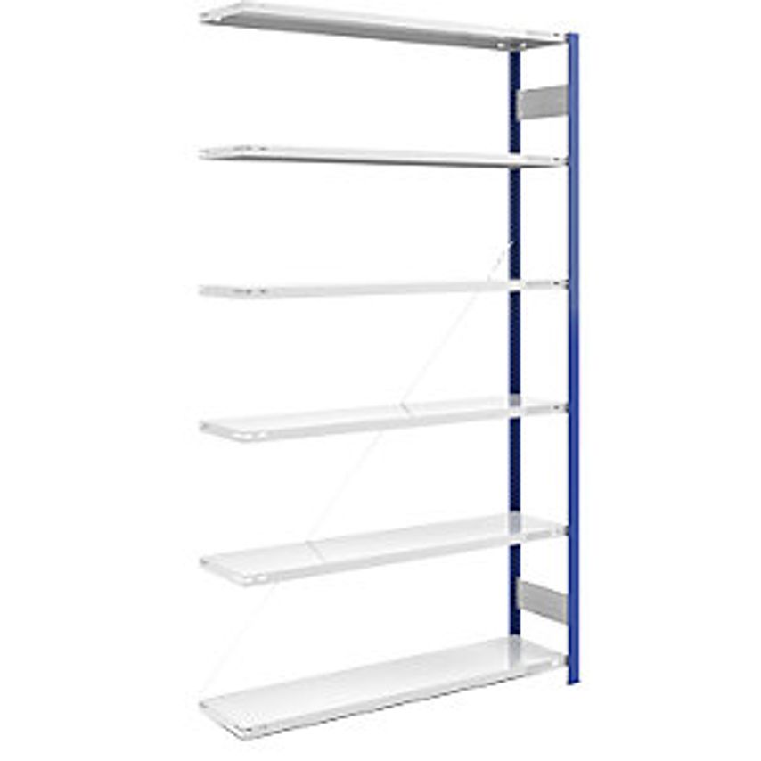 EUROKRAFTpro Boltless Storage Shelving Unit - Uprights In Blue - HxW 2500 X 1300