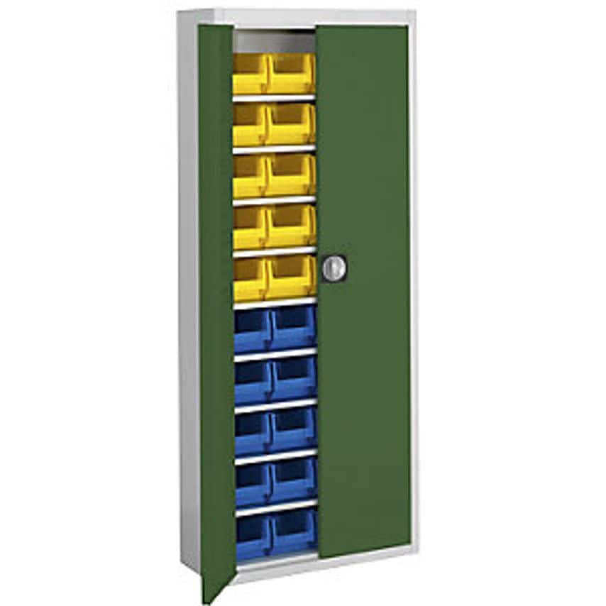 MAUSER Storage Cupboard - HxWxD 1740 X 680 X 280mm - With Open Fronted Storage B