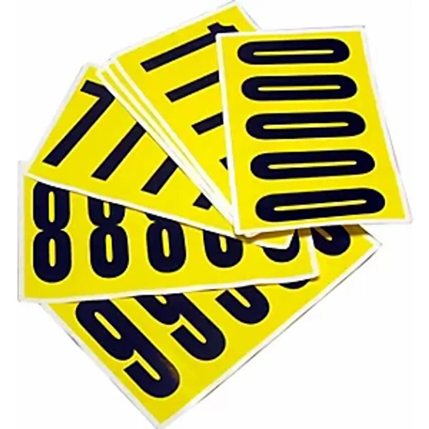 Beaverswood Character Set, HxW 130 X 45mm, Self-Adhesive Numbers 0 - 9, 10 Cards