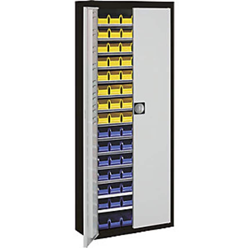 MAUSER Storage Cupboard - HxWxD 1740 X 680 X 280mm - With Open Fronted Storage B