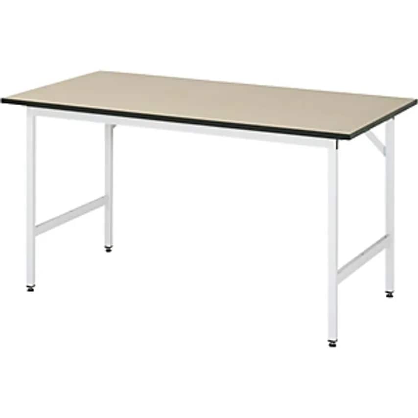RAU Work Table, Height Adjustable, 800 - 850mm, MDF Worktop, WxD 1500 X 800mm, L