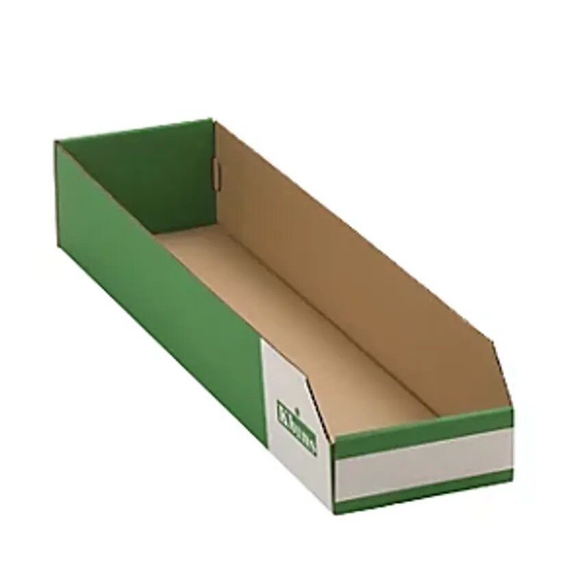 K BINS LIMITED Corrugated Storage Bin, Single Layer And Folding, Pack Of 50, LxW