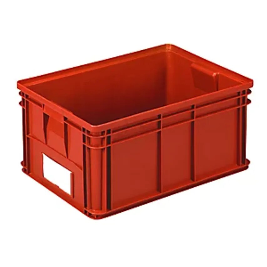 SSI Schaefer Stacking Transport Box, LxWxH 650 X 470 X 300mm, Colour Red, Pack O