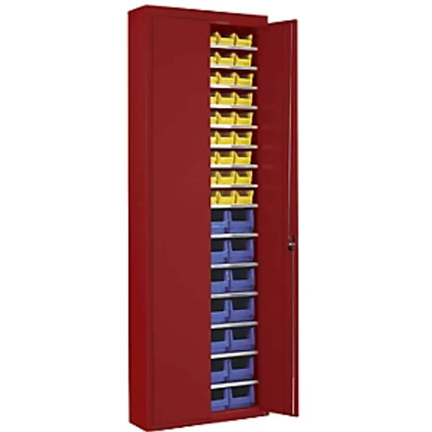 MAUSER Storage Cupboard - HxWxD 2150 X 680 X 280mm - With Open Fronted Storage B