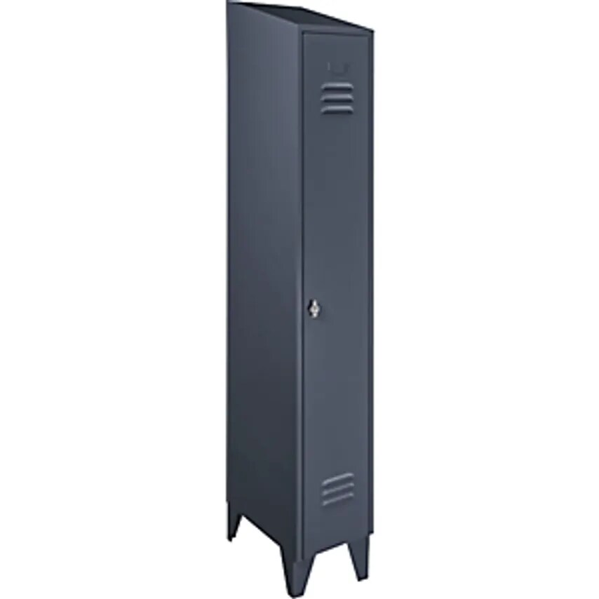 WOLF Steel Cupboard With Sloping Top - Full Height Compartments - Total Width 30