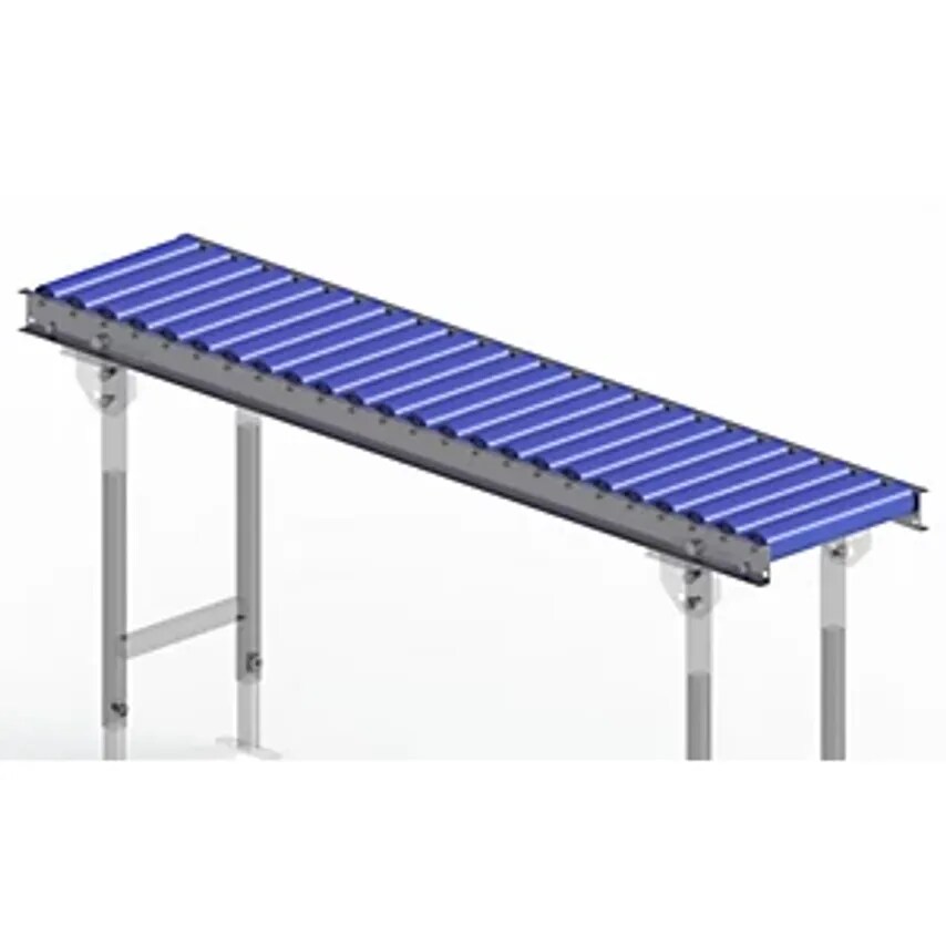 GURA Light Duty Roller Conveyor - Steel Frame With Plastic Rollers - Track Width