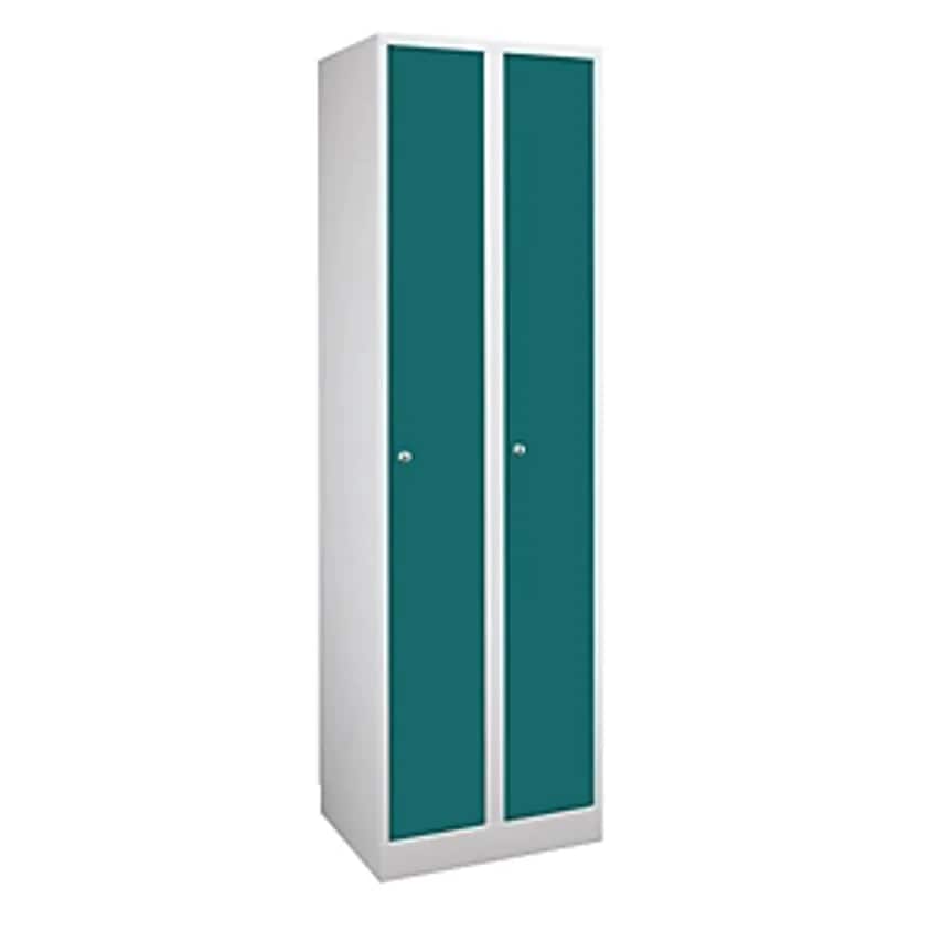 WOLF Wardrobe In Practical Sizes, 2 Compartments, Width 300mm, Light Grey/Opal G
