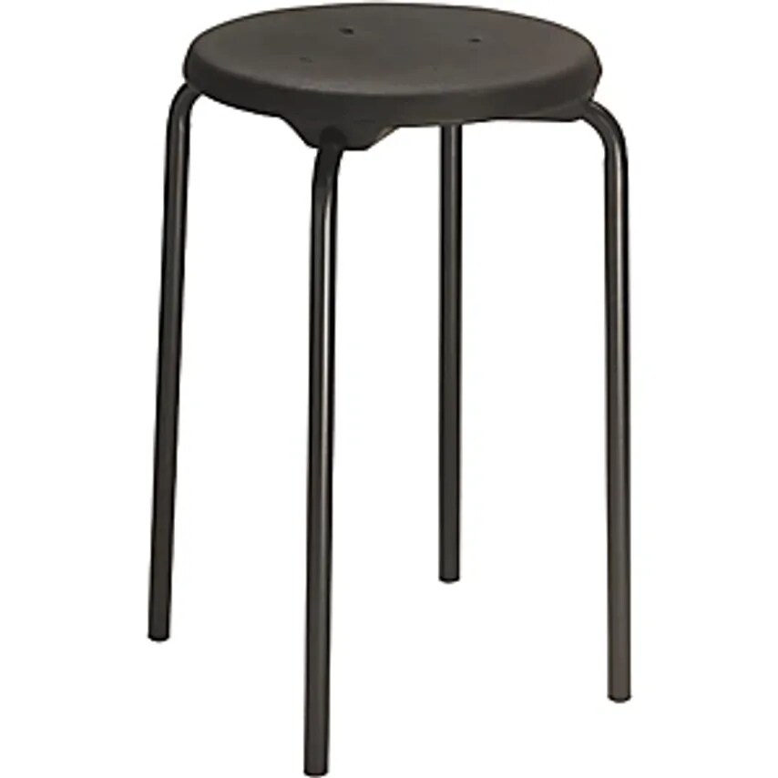 LOTZ LAGERTECHNIK GMBH Stacking Stool, Polyurethane Foam Seat, Pack Of 6