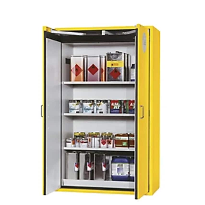 asecos Fire Resistant Hazardous Goods Storage Cupboard - Type 90 - 2 Doors, Exte