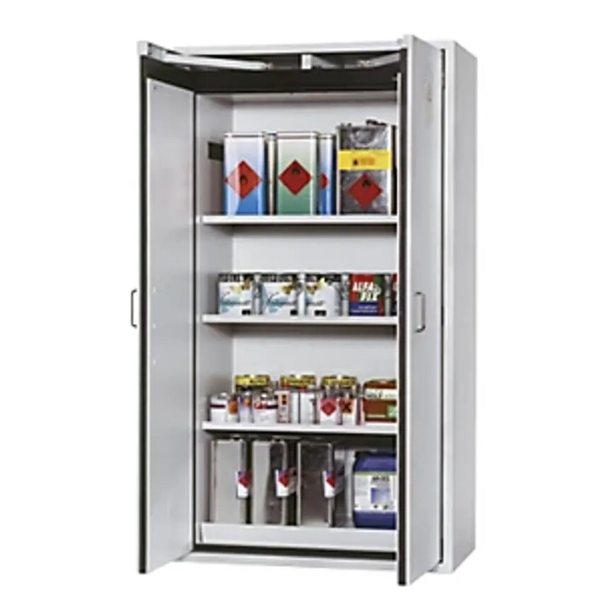asecos Fire Resistant Hazardous Goods Storage Cupboard - Type 90 - 2 Doors, Exte