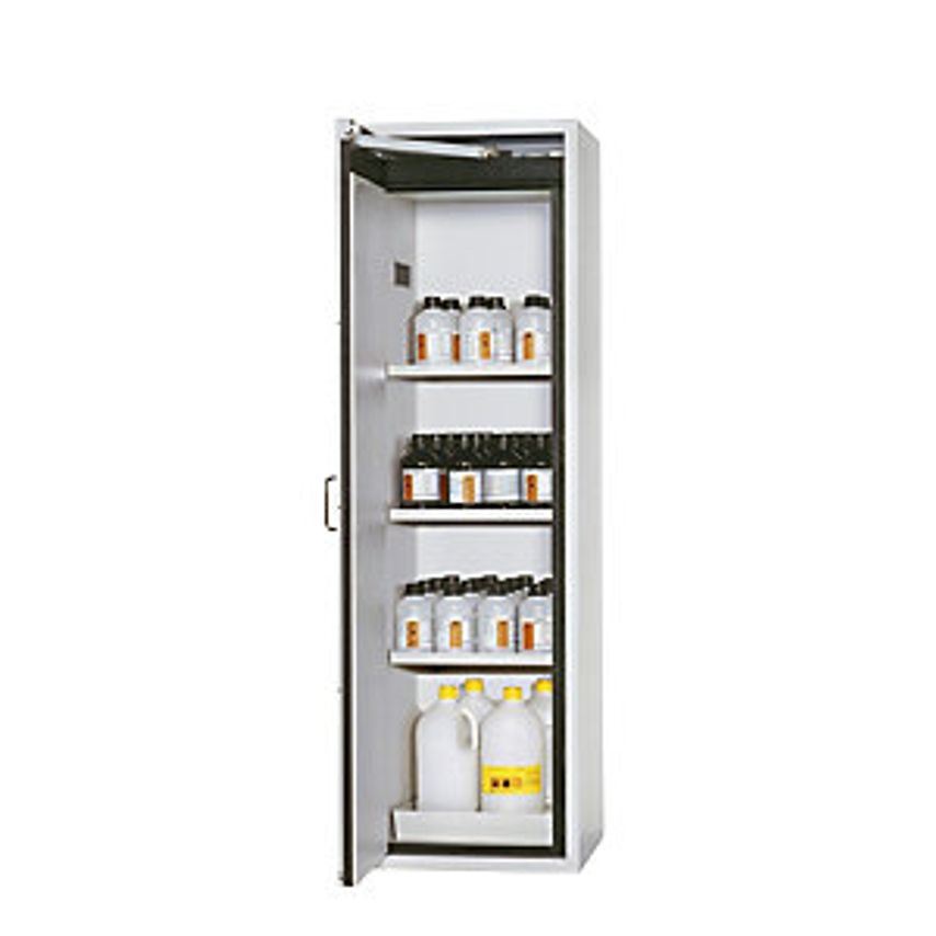 asecos Fire Resistant Hazardous Goods Storage Cupboard - Type 90 - 1 Door, Exter