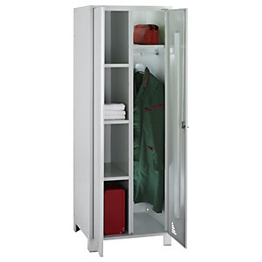 EUROKRAFTpro Multi-purpose Cupboard And Cloakroom Locker - With Clothes Rail - W