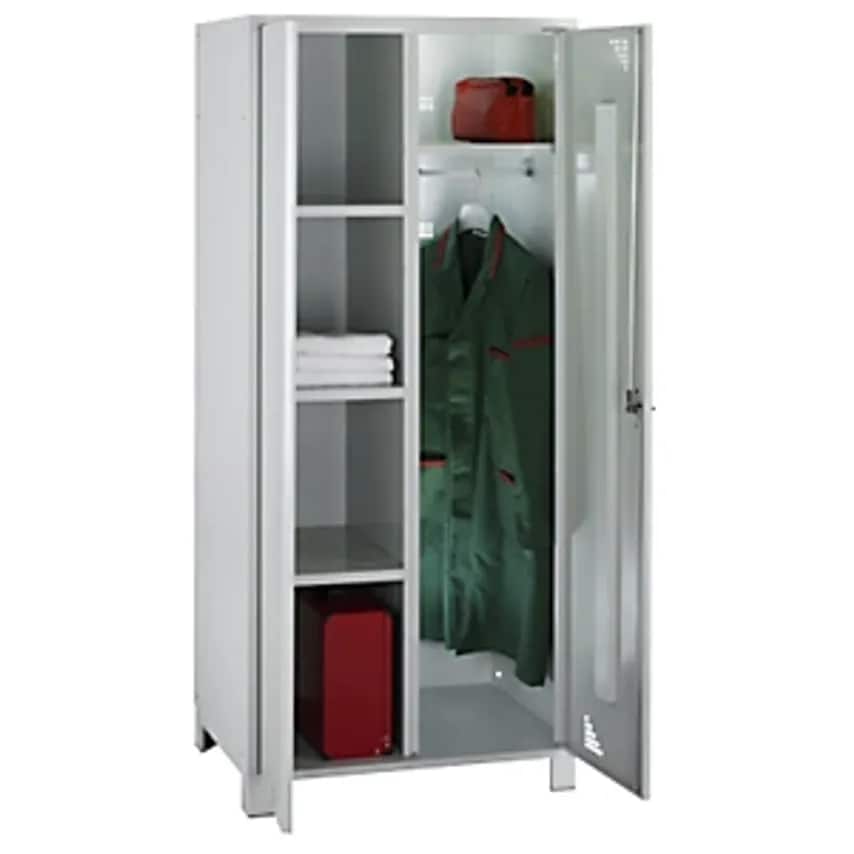 EUROKRAFTpro Multi-purpose Cupboard And Cloakroom Locker - With Clothes Rail - W