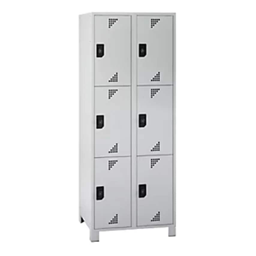EUROKRAFTpro Compartment Locker - Height 558mm - HxWxD 1800 X 800 X 500mm, 6 Com