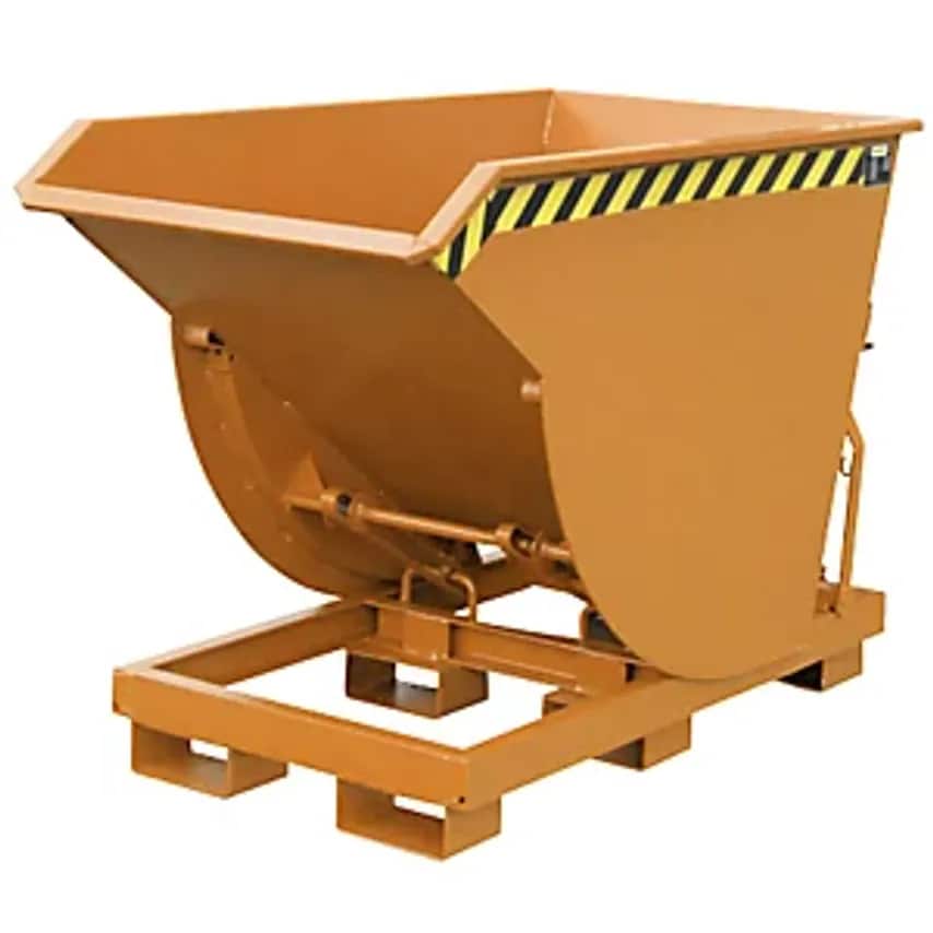 EUROKRAFTpro Tilting Skip, Narrow Version, Capacity 0.75 m, Max. Load 3000 Kg, Y