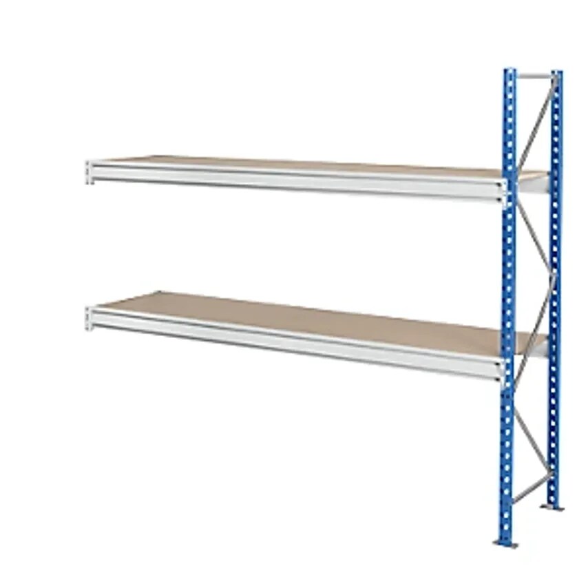 MAN ORGA SAS Heavy Duty Wide Span Shelving With Moulded Chipboard Shelf Panels -