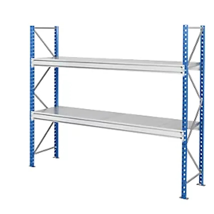 MAN ORGA SAS Heavy Duty Wide Span Shelving With Steel Shelf Panels - Frame Colou