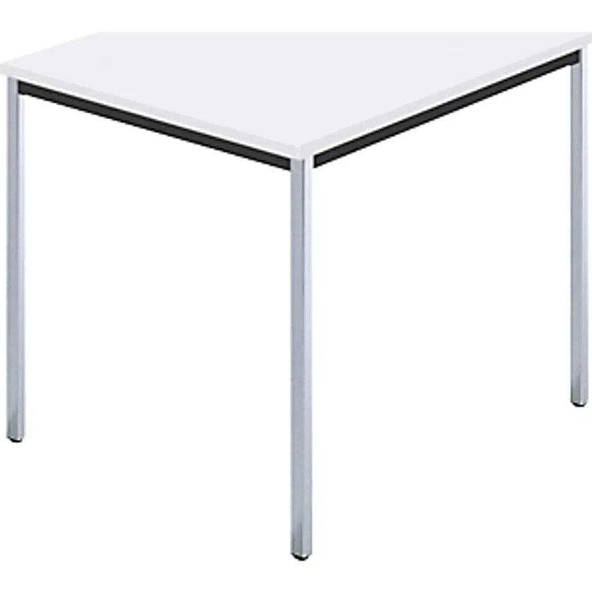 SODEMATUB Rectangular Table, Square Tubular Steel Chrome Plated, WxD 800 X 800mm