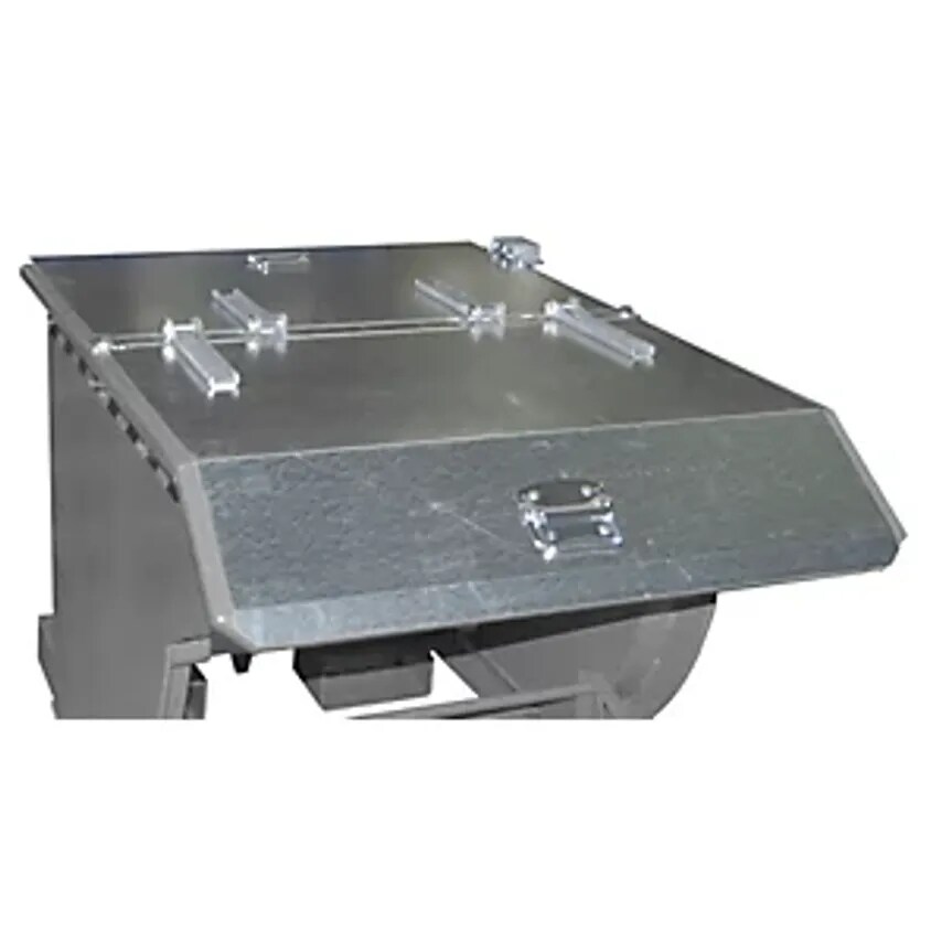 EUROKRAFTpro Folding Lids For Tilting Skips, For 1.5 m Capacity, Zinc-Plated
