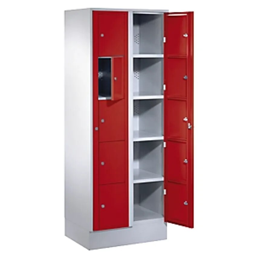 WOLF Laundry Cabinet, HxWxD 1800 X 700 X 500mm, 10 Compartments, Light Grey/Flam