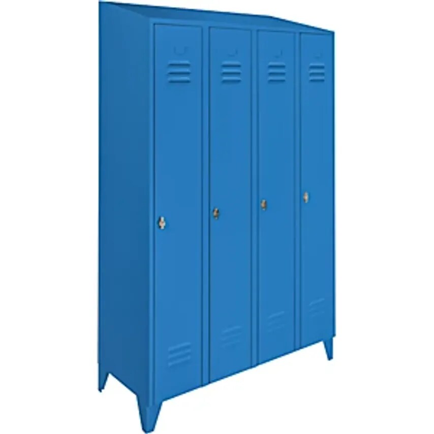 WOLF Steel Cupboard With Sloping Top - Full Height Compartments - Total Width 12