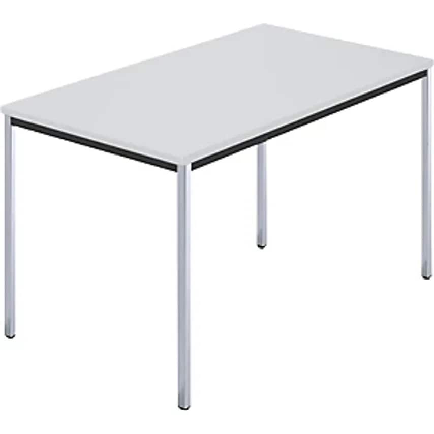 SODEMATUB Rectangular Table, Square Tubular Steel Chrome Plated, WxD 1200 X 800m