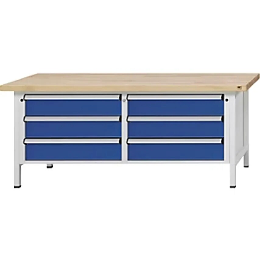 ANTON KESSEL GMBH Workbench With XL/XXL Drawers - Frame Construction - Width 200