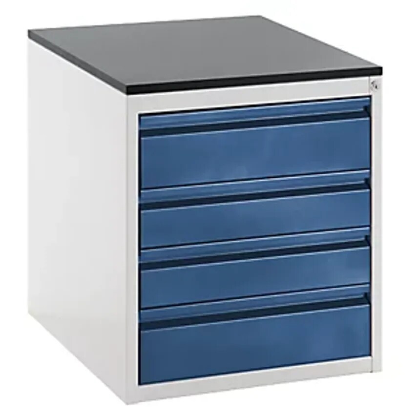 RAU Drawer Cupboard With Telescopic Guides - Height 640mm - Drawers: 2 X 120, 2