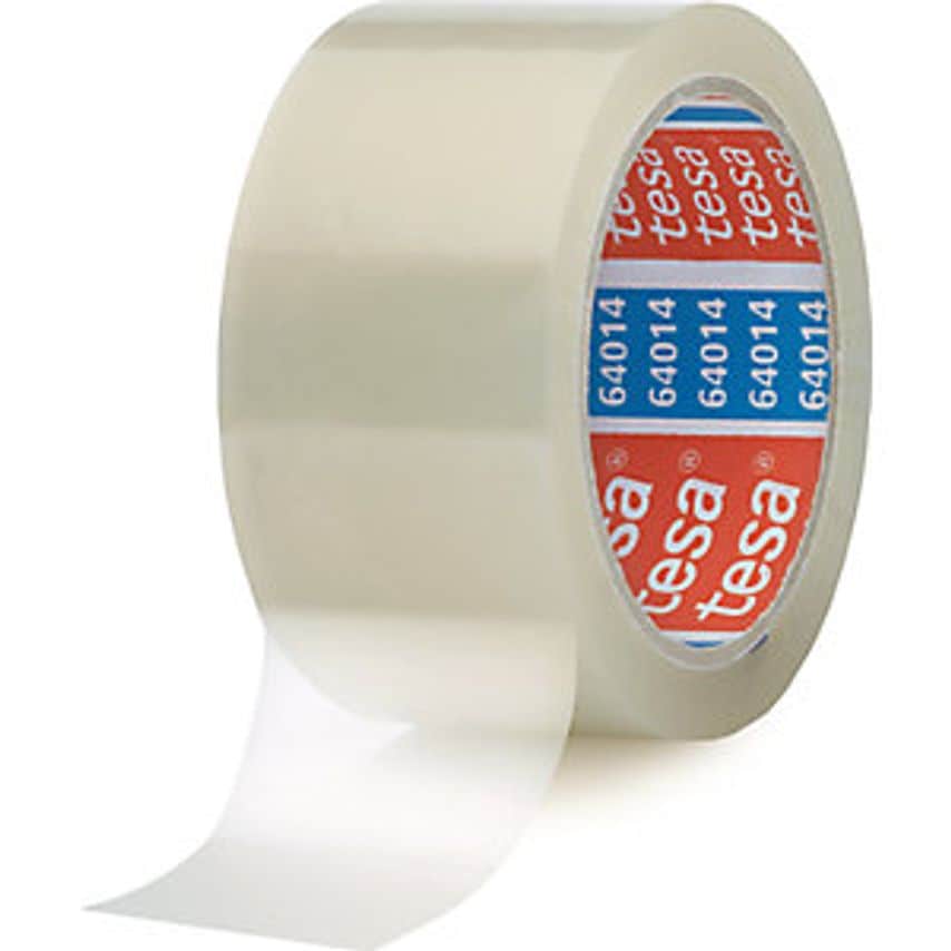 Tesa PP Packing Tape, Tesapack 64014 Universal, Pack Of 36 Rolls, Transparent