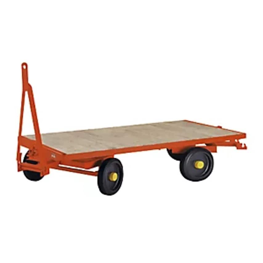 KTS Trailer - 4-wheel Double Turntable Steering - Max. Load 8 T, Platform 4.0 X