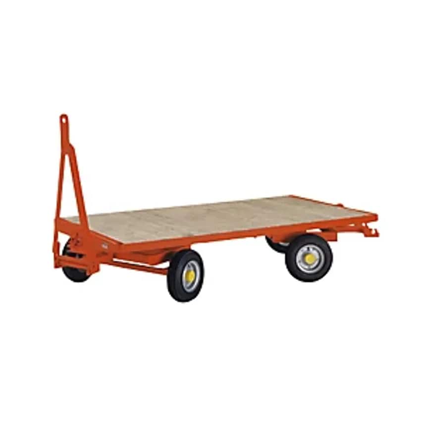 KTS Trailer - 4-wheel Double Turntable Steering - Max. Load 3 T, Platform 4.0 X