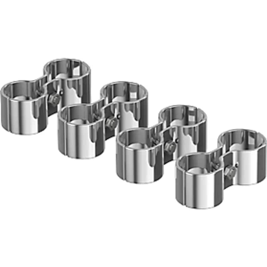 SIMON, EVERS & CO. GMBH Post Connection Clip, For Steel Mesh Shelf Unit, Pack Of