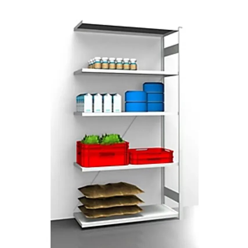EUROKRAFTpro Hygienic Boltless Shelving Unit - Shelf Unit Height 2350mm - WxD 12