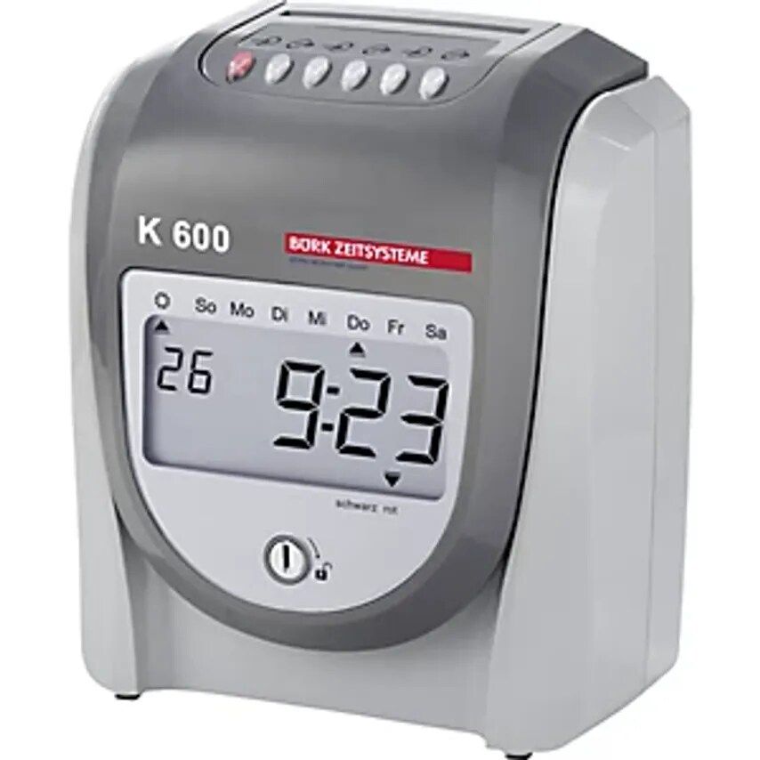 BRK K 600 Time And Attendance Calculation Device, For Up To 50 People, HxWxD 225