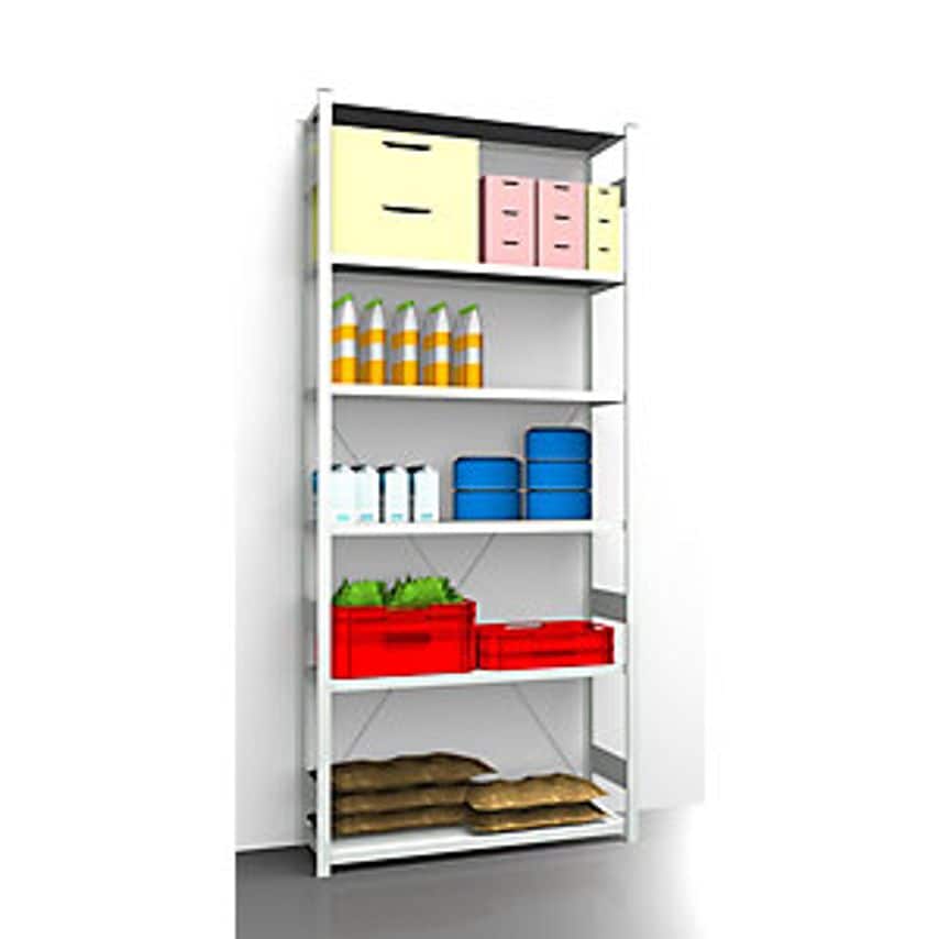 EUROKRAFTpro Hygienic Boltless Shelving Unit - Shelf Unit Height 2700mm - WxD 12