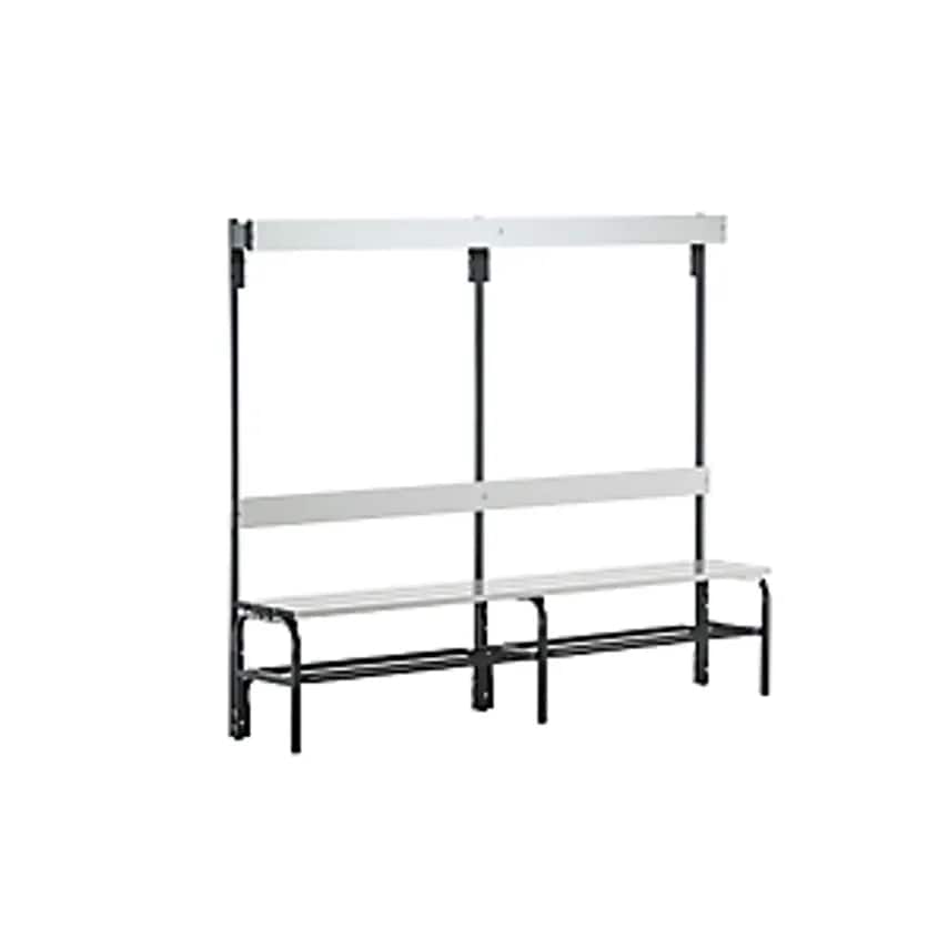 SYPRO WOLF GMBH Changing Room Bench With Aluminium Slats - HxD 1650 X 375mm - Le