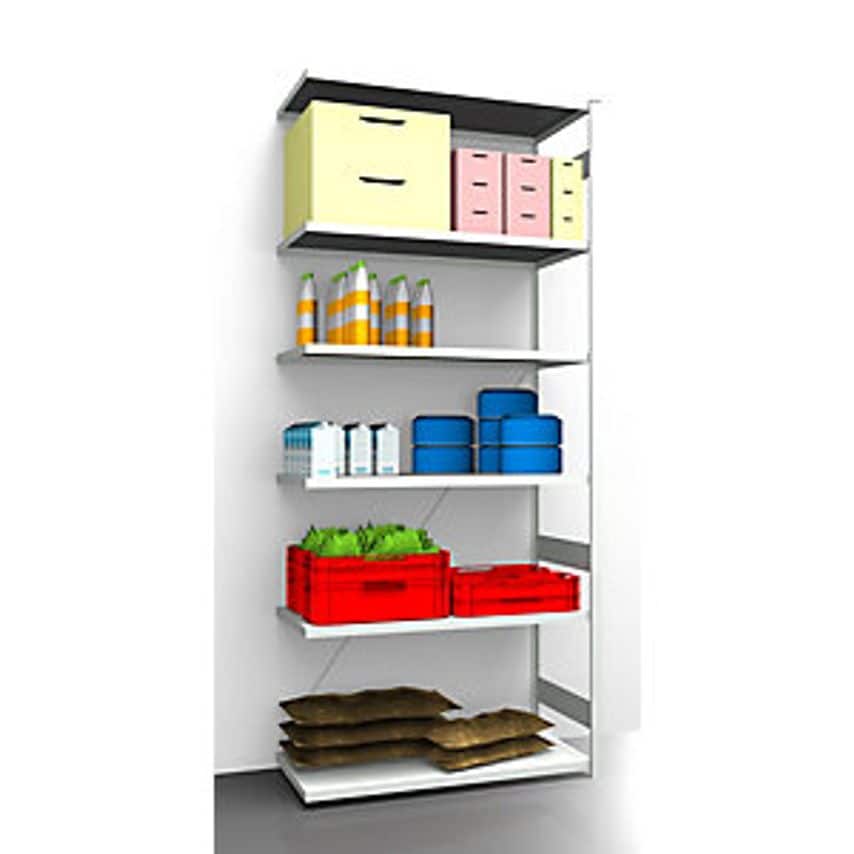 EUROKRAFTpro Hygienic Boltless Shelving Unit - Shelf Unit Height 2700mm - WxD 12