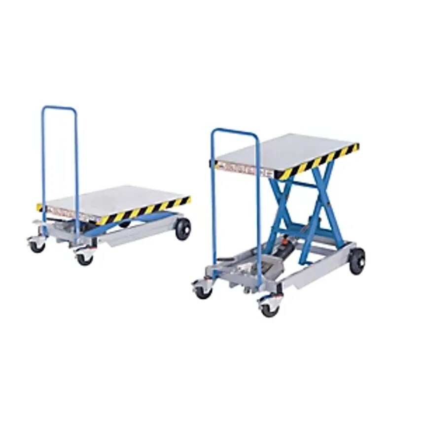 EUROKRAFTpro Scissor Lift Platform Truck, Max. Load 200 Kg, Lifting Range 340 -