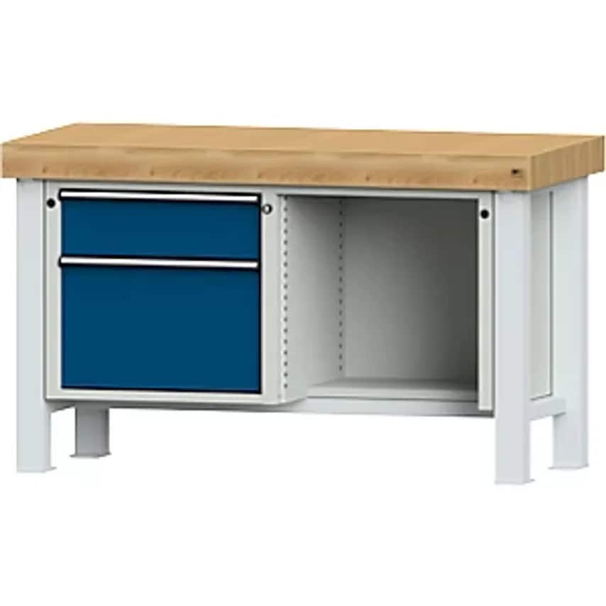 ANTON KESSEL GMBH Heavy Duty Workbench - Worktop Width 1500mm - With 1 Drawer An