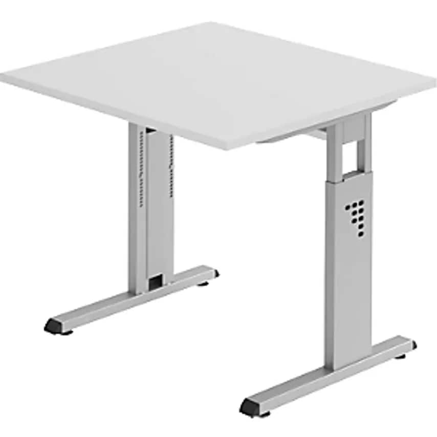HAMMERBACHER FINO - Desk With C-foot Frame, Height Adjustable 680 - 760mm, WxD 8