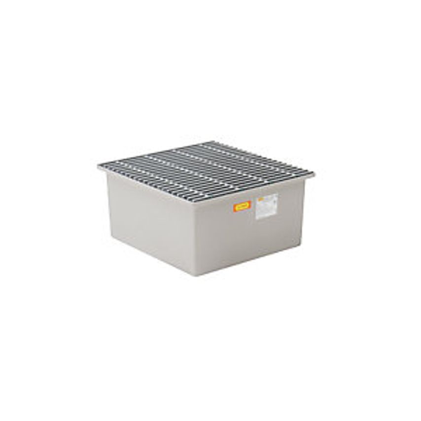 Cemo GRP Base Sump Tray, 1 X 200 Litre Drum, With Certification, With GRP Grate