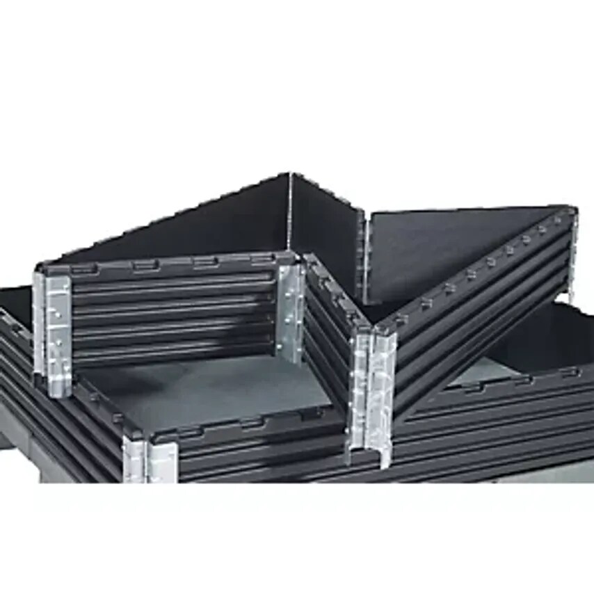 KIGA Plastic Pallet Collar - Pack of 2 - For 1200 X 1000mm Industrial- you get 5
