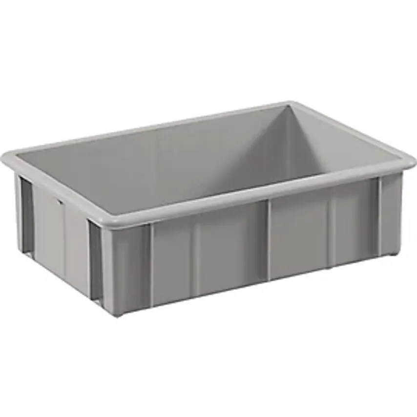 MAUSER Stacking Container Polyethylene, With Reinforcement Ribs, Cap- you get 10