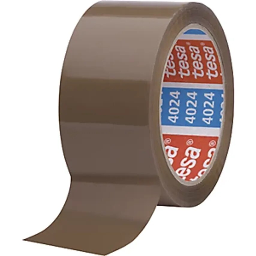 Tesa PP Packing Tape, Tesa 4024 Professional, Pack Of 72 Rolls, Brown