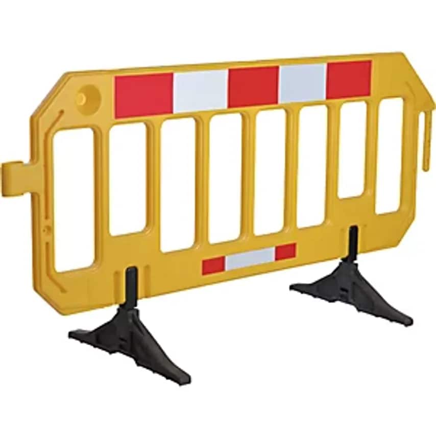 DANCOP Barrier Fencing, HDPE, Reflective Film, Without Direction, Yel- you get 5