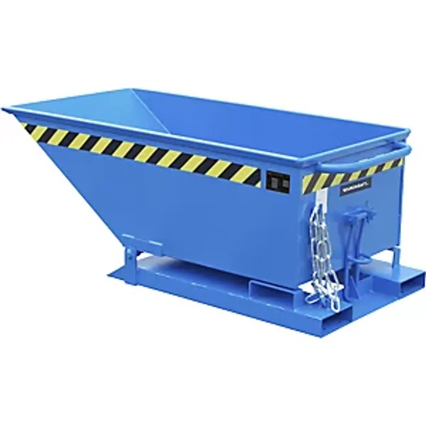 EUROKRAFTpro Tilting Skip With Tilting Mechanism, Low Construction, Capacity 0.2